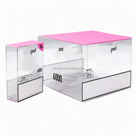 Boîtes d'emballage de vente au détail personnalisées hautement transparentes en plastique PET pour cartouches 1g 2g jetables