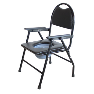 Chaise de toilette pliante Help Health en acier, portable, pour personnes âgées, femmes enceintes, handicapées, usage domestique - Product Image 3