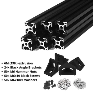 6M Tùy Chỉnh Ép Đùn Anodizing Màu Đen Công Nghiệp Nhôm Khung 3030 4040 4080 8080 Nhôm Đùn Hồ Sơ Nhà Sản Xuất - Product Image 4