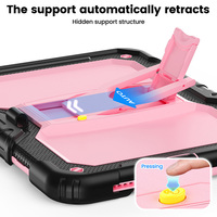 Étui de tablette en silicone antichoc avec béquille réglable pour iPad 10e génération 10,9 pouces 2022/11e génération A16