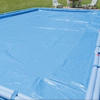 Hochwertige Ganzjährige Poolabdeckung, Doppelt Genähte Anti-UV PE-Planen, Einfache Installation, Solider Winterschutz
