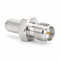 Connecteur coaxial RF femelle RP-SMA à polarité inversée de haute qualité, à sertir pour câbles RG223, RG400, RG142, RG58, LMR195, LMR200