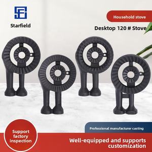 Quemador integrado portátil de <span class=keywords><strong>gas</strong></span> GLP comercial de hierro fundido con patas altas, accesorio para estufa de <span class=keywords><strong>encimera</strong></span> engrosada con quemador empotrado - Product Image 2