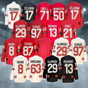 Nouveauté 2026 pour 87 Sidney Crosby 17 Macklin Celebrini 71 CIRELLI 97 Connor McDavid 8 Cale Makar Cousu 100% Polyester Séchage Rapide - Product Image 3