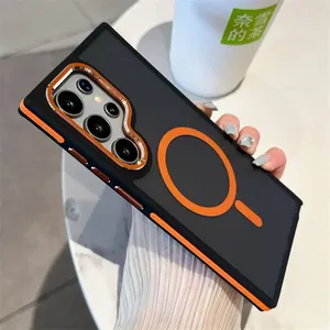 NOUVEAU Étui magnétique mat pour Samsung <span class=keywords><strong>Galaxy</strong></span> S24 <span class=keywords><strong>S22</strong></span> S25 Ultra S23 Plus S23 FE Charge sans fil Housse antichoc CHAOYIDIAN - Product Image 1