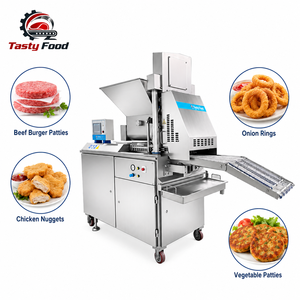 เครื่องทำเนื้อปั๊ตตี้อัตโนมัติสำหรับอุตสาหกรรม ขนาดสายพานกว้าง 400 มม. สำหรับไก่นักเก็ตและเค้กปลา - Product Image 5