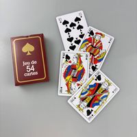 Cartes à jouer grand format pour tournoi de poker, en papier écologique imperméable, couché UV, lisse et fluide, 320 g/m², marque blanche, vente en gros