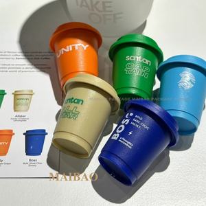 OEM Logo personnalisable Emballage en <span class=keywords><strong>PP</strong></span> réutilisable de qualité alimentaire Capsule de café de voyage écologique Couvercle de tasse Cacao Sérigraphie - Product Image 1