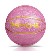 PSYCHE basket-ball de rue personnalisé taille 6 Bling Bling PU cuir femmes basket-ball pour le divertissement
