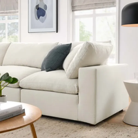 Fabricant professionnel Nouveau style de salon Canapé couleur unie, élégant et confortable en tissu pour les espaces modernes