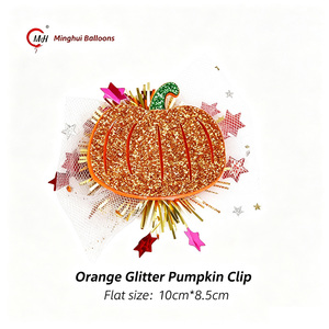 Barrettes à cheveux scintillantes d'automne pour Thanksgiving, thèmes dinde, citrouille, écureuil, hibou, châtaigne, gâteau, pour filles et enfants - Product Image 3