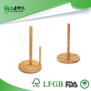 Bamboo and wood toilet <b>paper</b> holder, <b>kitchen</b> <b>paper</b> towel holder, bamboo <b>paper</b> towel stand, no-drill vertical <b>paper</b> towel - Product Image 5