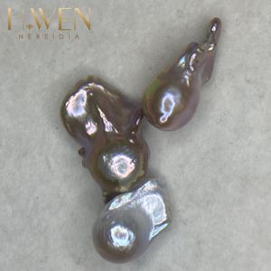 1A барокко 12-13 мм натуральный белый свободный бисер уникальная форма для S925 серебро Сделай Сам ювелирные изделия серьги - Product Image 3