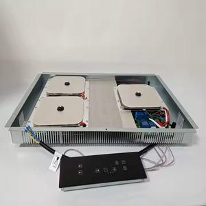 Table de cuisson à induction invisible sous comptoir, 3 brûleurs, noire, plaque à induction invisible - Product Image 2