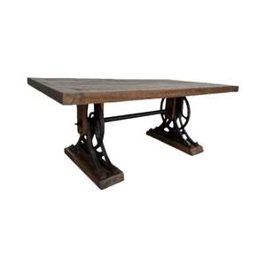 Mesa de comedor Vintage de madera hecha a mano en precio al por mayor para decoración del hogar mesa de consola de tallado de madera natural recuperada - Product Image 1
