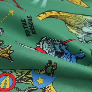 Tessuto Pongee 300T Resistente alle Pieghe con Motivo Dinosauro, Fornitura all'Ingrosso per Abbigliamento Sportivo per Bambini e Giacche Leggermente Imbottite - Product Image 2