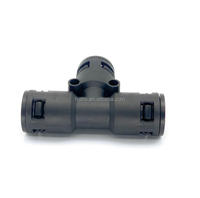 Raccord en T en nylon polyamide électrique à 3 voies pour conduit flexible en plastique FRABO FRB.QTP