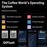 DiFluid BCS Solución Personalizada IP67, Medidor de TDS para Café a Prueba de Agua, Báscula Inteligente Ti, Kit de Extracción Profesional para Baristas