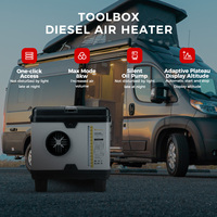 Calentador de Aire Diésel para Estacionamiento XMZ-TB10, 12V 24V 5-8KW, con Pantalla LCD y Control Remoto, para Camiones, Camionetas, Autocaravanas y Caravanas