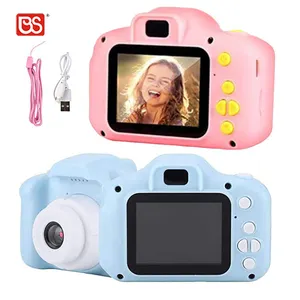 Детская Цифровая видеокамера BS Toy, синяя и розовая, DSC 1080P, с USB-зарядкой