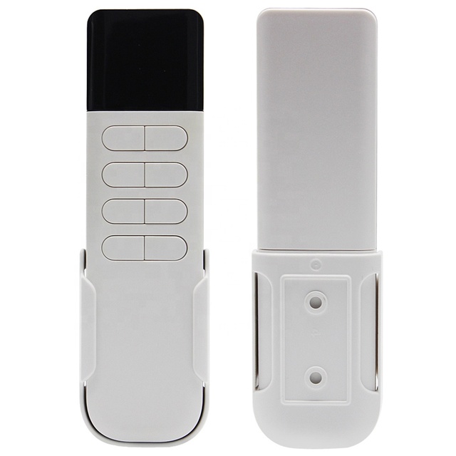 Smart Home 4 Button RF 433 LED Lamp Remote Control with Learning Rolling Code for Garage Door Copying Gate Waterproof 15m Range