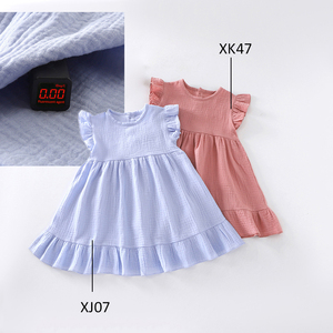 100% cotton hữu cơ bé gái ăn mặc | mềm Muslin công chúa ăn mặc cho trẻ em - Product Image 3