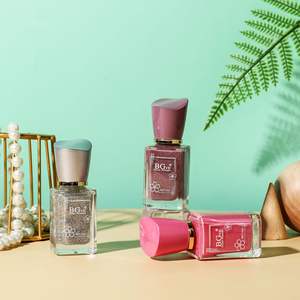 BGVE ยาทาเล็บไมโครเจลสูตรน้ำสไตล์โมรันดีใหม่ ปลอดสารพิษ เป็นมิตรกับสิ่งแวดล้อม ติดทนนาน แห้งเร็ว สีทองกลิตเตอร์นู้ด - Product Image 3