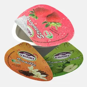 heat sealer aluminum foil packaging for empty diary yogurt drink cups products