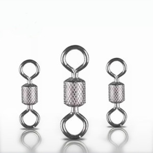 Wholesale fishing rotating snap solid ring fishing swivel carp fishing tackle