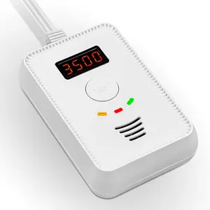 Détecteur de gaz gpl Combustible pour la cuisine à domicile électrovanne CO écran Lcd naturel capteur de fuite de gaz alarme
