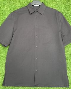 Camicie a maniche corte in tinta unita Casual estive estive da <span class=keywords><strong>uomo</strong></span> camicie a maniche corte versatili a pieghe Vintage con bottoni e maniche corte - Product Image 3