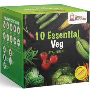 USDA-kit de herramientas de mano para jardín para niños, hierba de rábano, zanahoria, tomate, cereza, no GMO, orgánica, certificado, para interior - Product Image 3