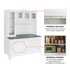 Armoire de rangement de cuisine en acier tendance, meuble de cuisine en métal, armoire en acier durable et résistante - Product Image 4
