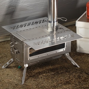 Accessoires de plein air Poêle à <span class=keywords><strong>bois</strong></span> portable pour tentes, abris et camping, randonnée, pêche, randonnée à pied - Product Image 5