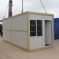 Maison préfabriquée de luxe pliable en conteneur, maison modulaire portable pour l'hébergement