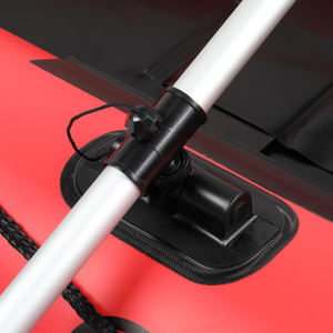 Balsa Salvavidas de PVC de 75 pies, Roja y Negra, 180 kg, Deportes Acuáticos, Emergencia - Product Image 6