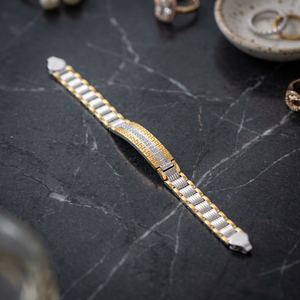 Elegante pulsera de eslabones y cadena fina de plata para hombre, pulseras con dijes de moda - Product Image 1