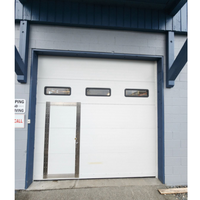 Portes coulissantes verticales industrielles, portes sectionnelles rapides automatiques pour entrepôts avec fenêtres de visualisation