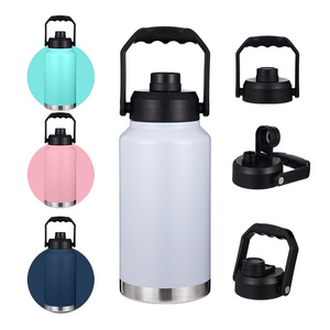 2024 Xách Tay Lớn 128Oz 1 Gallon Lớn 18/8 Thép Không Gỉ Chân Không Bình Cách Điện Chai Nước Bình - Product Image 3