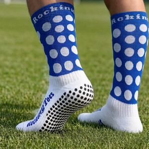 Custom Knitted Crew Grip Eco-Friendly Soccer Football Sport <b>Socks</b> for Adults Youth Solid Design Autumn ODM Bottom - Product Image 3