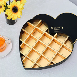 OEM ODM Custom logo Heart Shaped <strong>Chocolate</strong> Packaging Divider <strong>Fancy</strong> Candy Packaging Box for <strong>Chocolate</strong> - Product Image 4