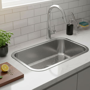 [BAEKJO] EUROPEAN BS800 Kitchen Sink with Satin Finish Providing <b>Scratch</b> Resistant and Clean Look - Product Image 3