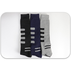 La migliore vendita di colore nero grigio caldo inverno cotone spesso ginocchiere calzini Casual per il commercio all'ingrosso - Product Image 1
