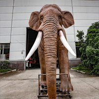 Éléphant d'Afrique personnalisé grandeur nature modèle animatronique du fabricant animal mécanique en métal simulé pour les occasions publiques