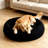 Coussin pour chien Yangyangpet GRS en velours côtelé, ovale, lavable, indestructible, amovible et résistant aux morsures