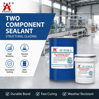 Fenfa FF-9338 Mastic silicone A+B pour verre isolant, durcissement neutre, module élevé, faible perméabilité au gaz, fût de 190L, disponible en OEM