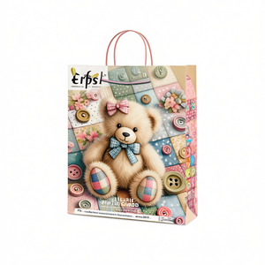 Borsa regalo grande piatta stampata Erpsl 10419 con design orsetto per regali e promozioni - Product Image 2