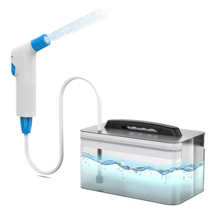 Muur Opgehangen Badkamer Usb Oplaadbare Draagbare Luier Spray Handheld Bidet Sproeier Shattaf Kit Met Water Container