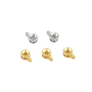 Cierre de tres vías con cuentas espaciadoras de circonita en oro de 18k, 4mm, accesorios de joyería DIY de forma redonda para la fabricación de collares y pulseras. - Product Image 5