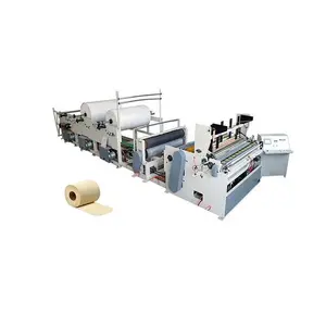 Completamente automático 1-3 capas en relieve papel higiénico rollo de tejido haciendo precio de la máquina en el Pakistán